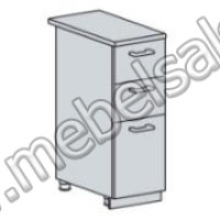 НУВЕЛЬ ШКАФ НИЖНИЙ 300 С 3 ЯЩИКАМИ (ШН3Я 300)